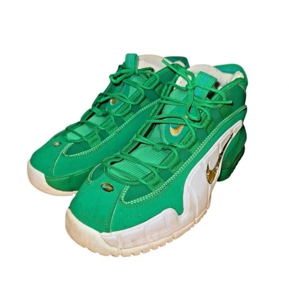 Nike Air Max Penny 1 Kids 7Y Pre-Owned‎ Basketball Shoes Green White FQ8349-324